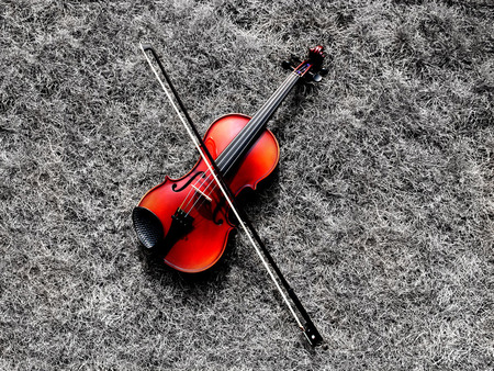 THE VIOLIN - white, red highlights, manipulation, image, processing, digital, photo, black