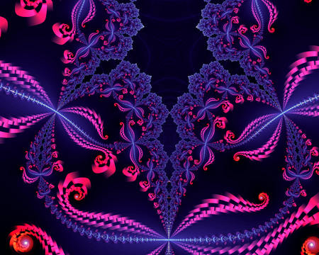 Pink Curls 20128x1024.jpg - purple, pink, neon, glows