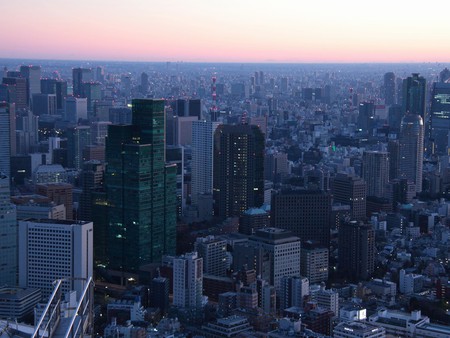 Tokyo evening - evening, city, tokyo