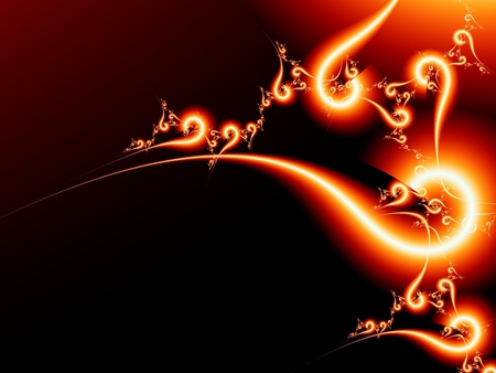 wallpaper red fractal art 8zc .jpg - firey, swoops, red