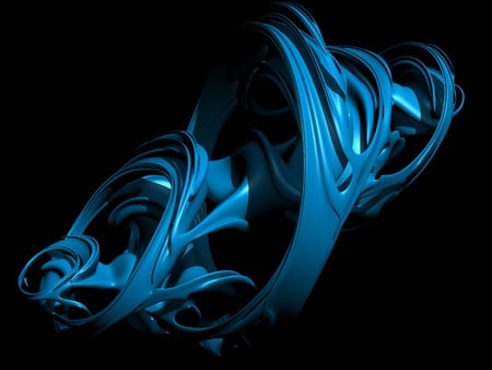 ChaosFractal 3.jpg - chaos, blue, twirled