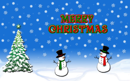 Merry Christmas - christmas, snow, merry christmas, holiday