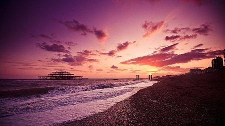 Seaside Beauty from Sunset - warm, awesome, amazing, beauty, lovely, cool, fascinating