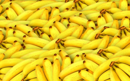 bananas - food, fruit, banana, yellow