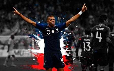 Kylian MbappÃ© - mbappe, kylian, kante, soccer, sport, french, varane, france, kylian mbappe, football