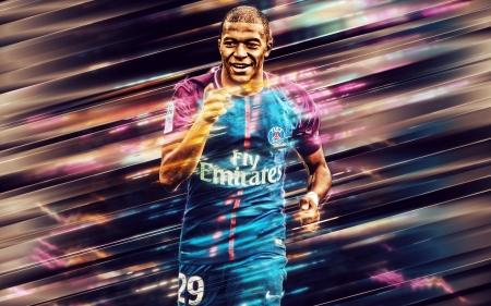 Kylian Mbappé - sport, football, paris saint germain, mbappe, soccer, psg, kylian mbappe