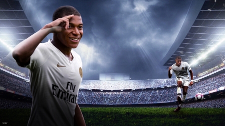 Kylian Mbappé - football, paris saint germain, french, soccer, kylian mbappe