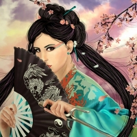 Female Oriental Girl Face