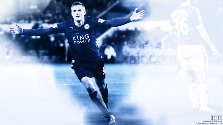 Jamie Vardy - vardy, football, leicester city, jamie vardy, soccer