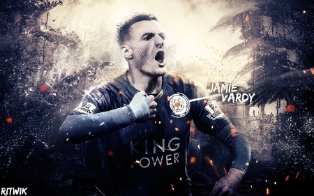 Jamie Vardy - vardy, football, leicester city, jamie vardy, soccer