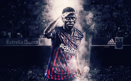 Ousmane Dembélé - ousmane dembele, football, soccer, barca, barcelona