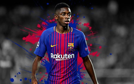 Ousmane Dembélé - ousmane dembele, football, soccer, barca, barcelona