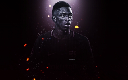 Ousmane DembÃ©lÃ© - barcelona, soccer, football, barca, ousmane dembele