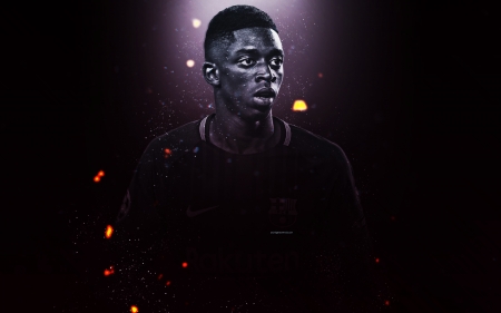 Ousmane Dembélé - ousmane dembele, football, soccer, barca, barcelona