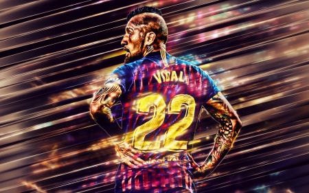 Arturo Vidal - football, soccer, barca, barcelona, arturo vidal