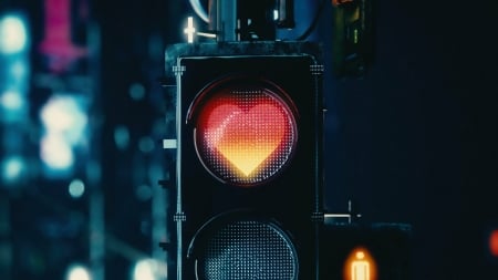 â™¥ - traffic, sign, heart, valentine, jonni tsay