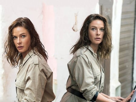 Rebecca Ferguson - beautiful, hot, Rebecca Ferguson, actress, Rebecca, Ferguson, model, jacket, 2019, blend, wallpaper