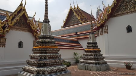 Temple in Bangkok, Thailand - Temple, Sky, Thailand, Bangkok