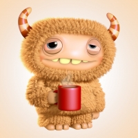 Monster With Coffee