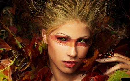 Hypontic Eyes - girl, fantasy, eyes, hypontic