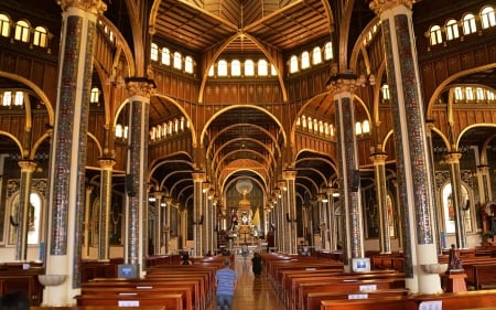 Church in Costa Rica - interior, south america, costa rica, church