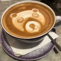 Cappuccino Coffee Art Bear London England