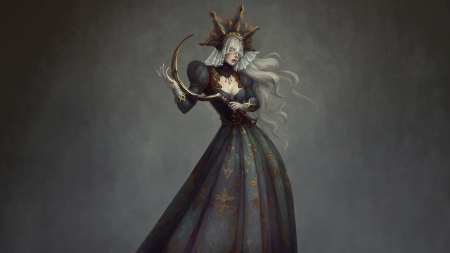 Undead priestess - undead priestess, fantasy, girl, daria ovchinnikova, dark