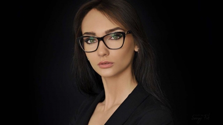 Pretty Face - pretty, girl, face, glasses