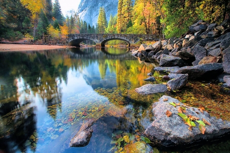 Bridge Across the Merced River, Yosemite NP