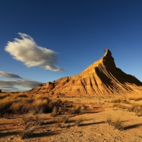 Shadows on Desert Landscape