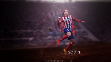 Diego Godín - godin, atletico madrid, football, atletico, uruguayan, soccer, diego godin