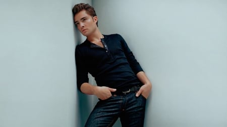 Ed Westwick - ed westwick, actor, black, man