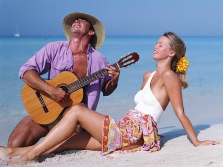  ♡ Happy Hearts  ♡  - Couple, Romantic, Happiness, Beach