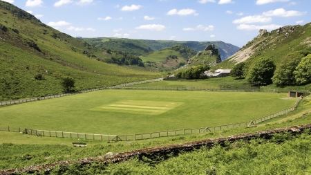 STADIUM - nature, sky, clouds, stadium, mountains