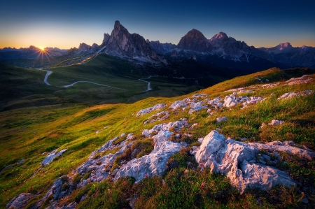 Dolomites, Italy - alps, landscape, peaks, rocks