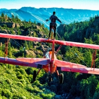 Wing Walker Jump From Airplane