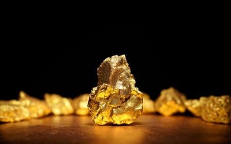 Gold - gold, rock, stone, golden