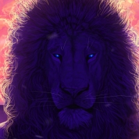 Purple lion