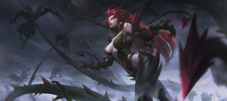 Zyra - exia xiaotong, fantasy, girl, zyra, lol