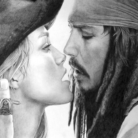 Keira Knightley and Johnny Depp ~ Elizabeth Swann and Captain Sparrow