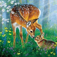 Deer and bunny