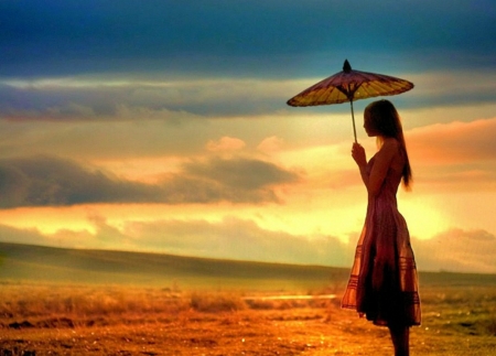 Judge your own journey.... - wagasa, horizon, girl, solo