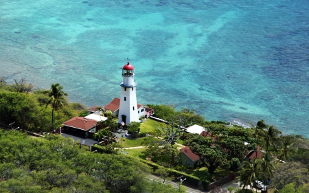 Coastal Lighthouse - ocean, architecture, lighthouse, coastal