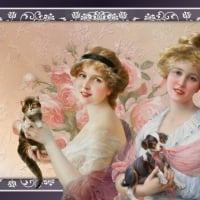 Ladies with kittens