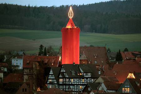 Steeple Candle - photography, places, abstract