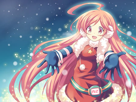 Miki Wishes You a Merry Christmas - miki, vocaloid, anime, furukawa miki, android