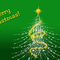 Merry Christmas, Green & Gold