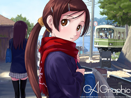 ga_graphic wallpaper - girl, anime