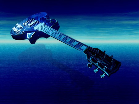 Blue Guitar... - band, music, guitar, blue