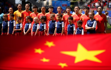 China Women's National Football Team - women, national, football, team, china, soccer, flag